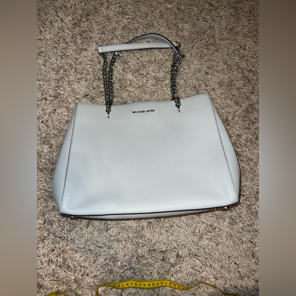 Michael Kors large purse grey like new